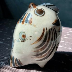 Ceramic Tonala Bird, Ken Edwards, Mexican Art